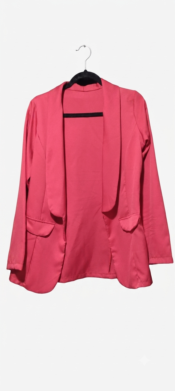 Blazer Vermelho Elegante - Tam G - Versátil e Leve!