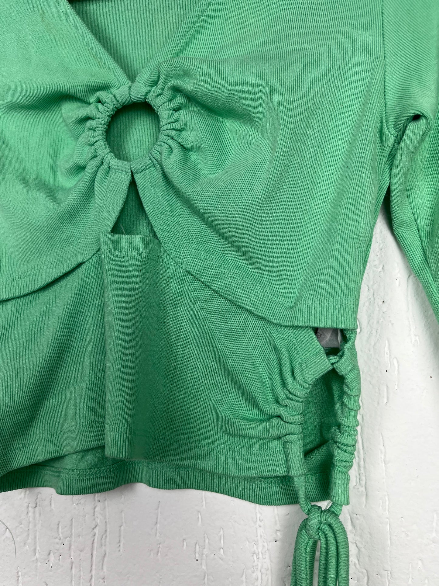 Blusa verde de Manga Longa