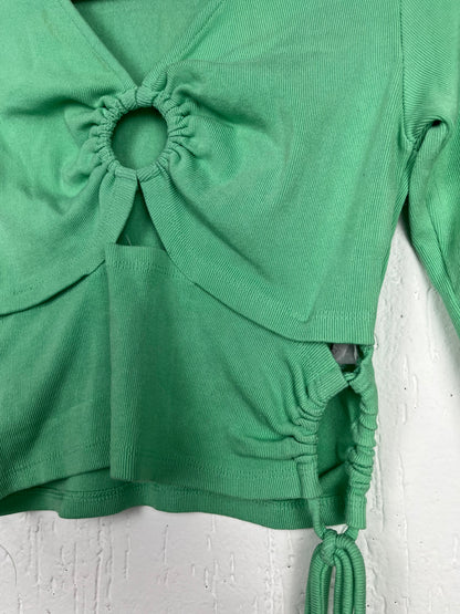 Blusa verde de Manga Longa