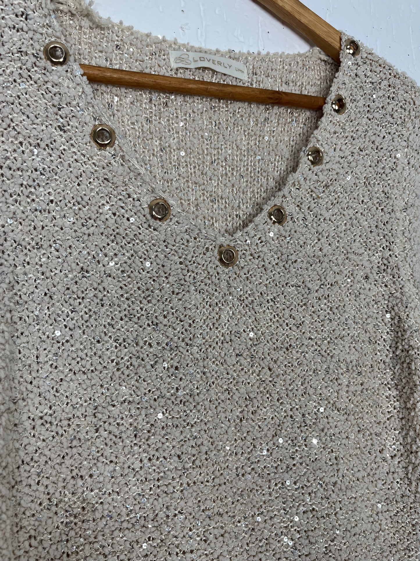 Blusa dourada tricot