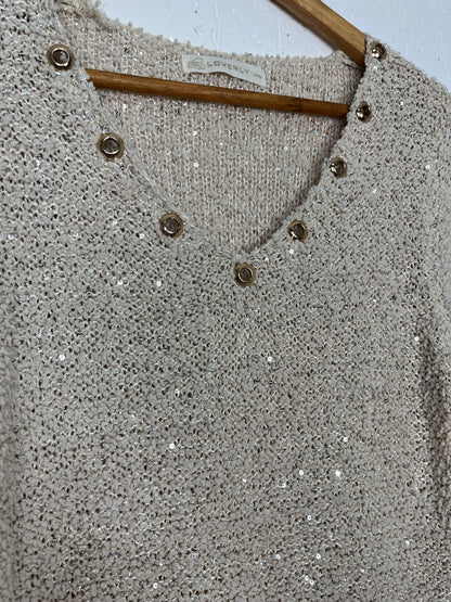 Blusa dourada tricot
