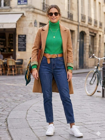 Vestido de tricô canelado da griffe Frederica Oficial, gola alta na cor verde bandeira, tamanho M, lindo, versátil, monte looks maravilhosos inspirado na copa do mundo!!! Peça nova, nunca usada