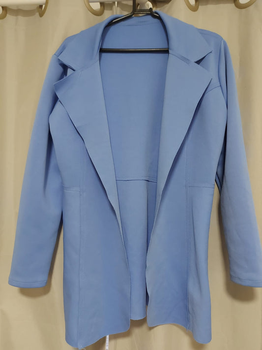 Max blazer alongado azul serenity, tamanho M/G. Em ótimo estado
