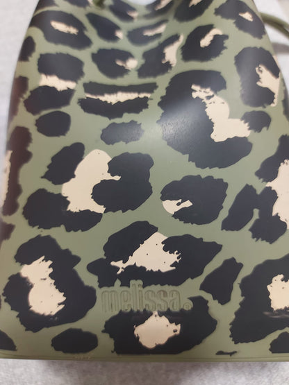 Bolsa saco Melissa mimi sac bag print onça verde- original