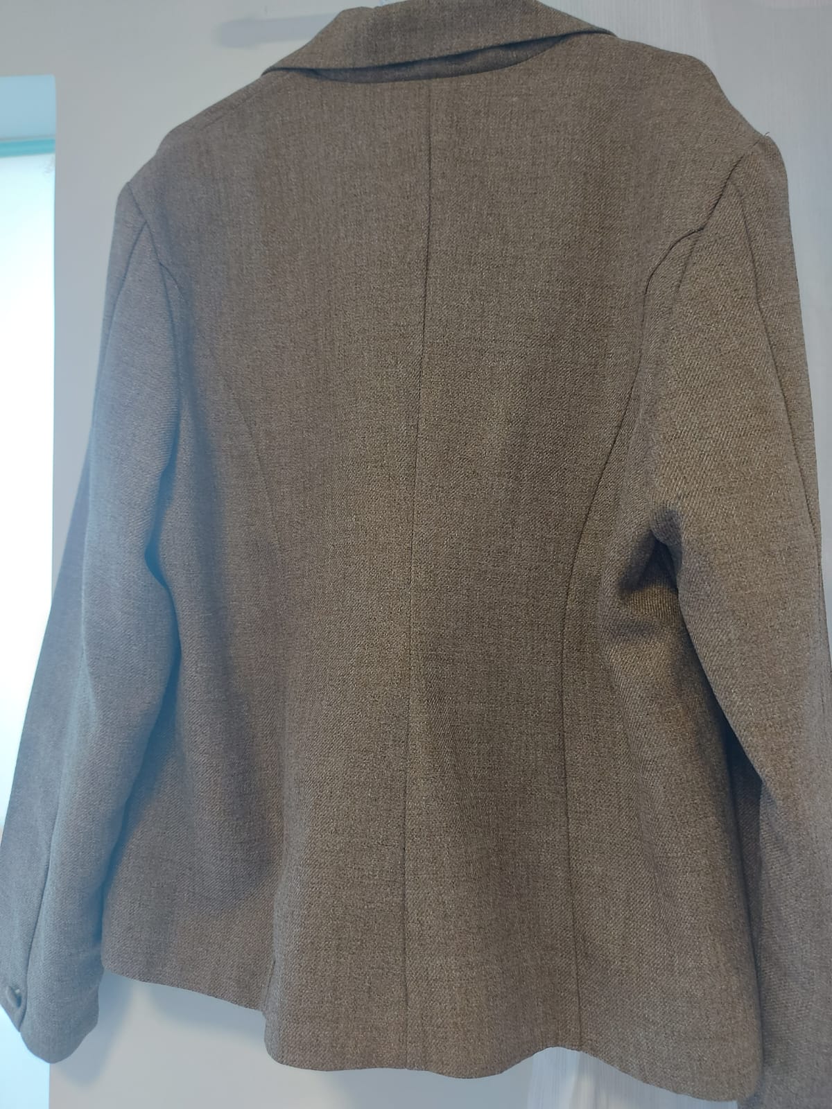 Blazer alfaiataria vintage marrom com mesclas Bi Bion, tamanho GG