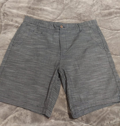 Bermuda masculina risca de giz preta tamanho 46