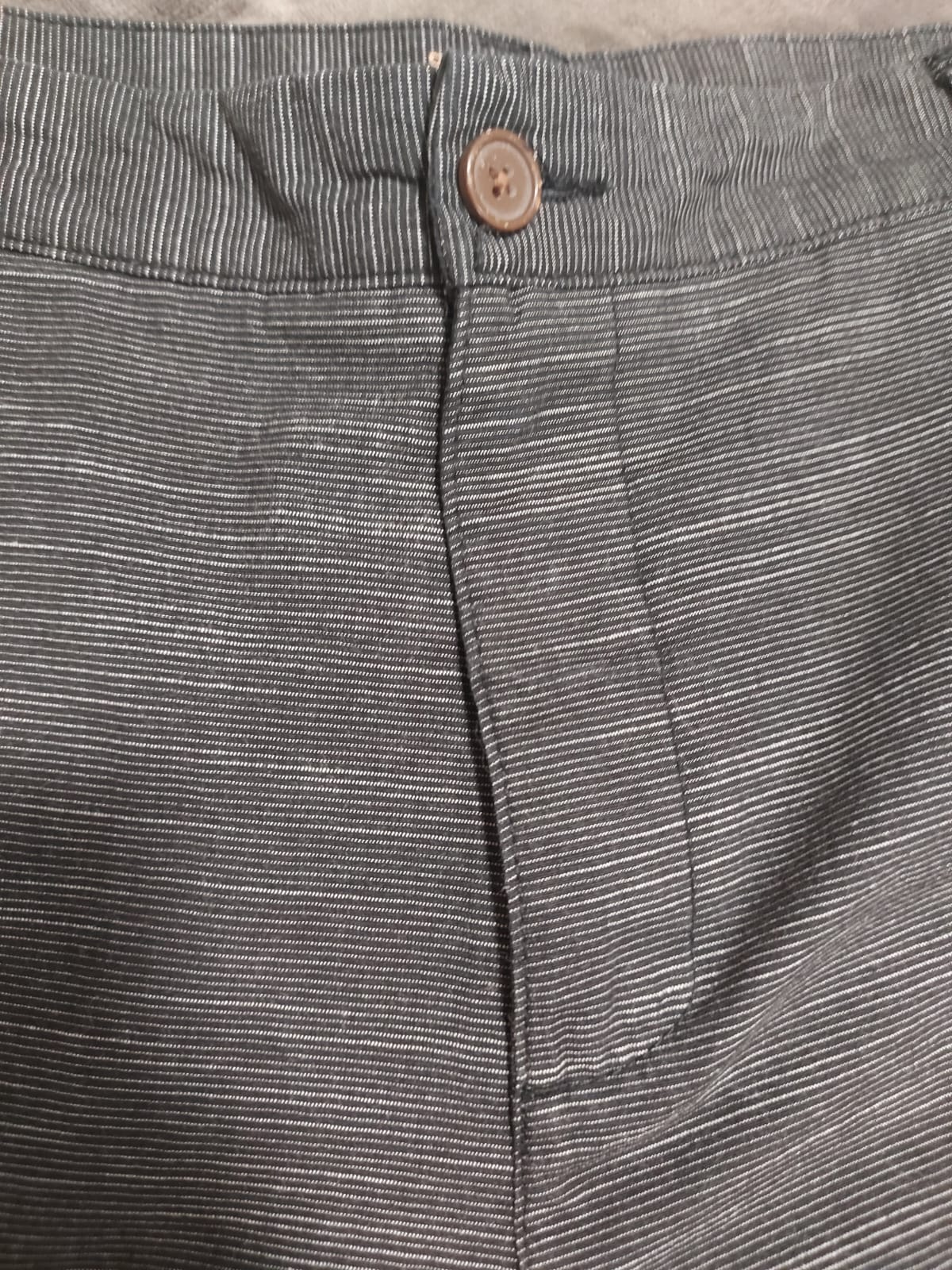 Bermuda masculina risca de giz preta tamanho 46