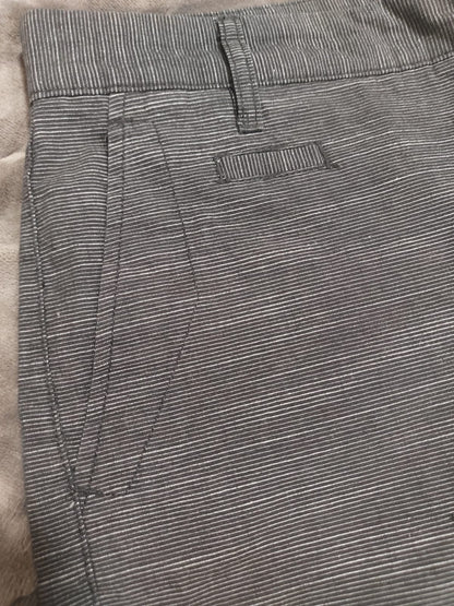 Bermuda masculina risca de giz preta tamanho 46