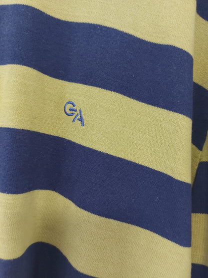 Blusa modal em listras azul marinho e verde oliva, da Gatos&Atos, lindíssima, atemporal, tamamho G de etiqueta mas serve até 44 ( peça ampla )