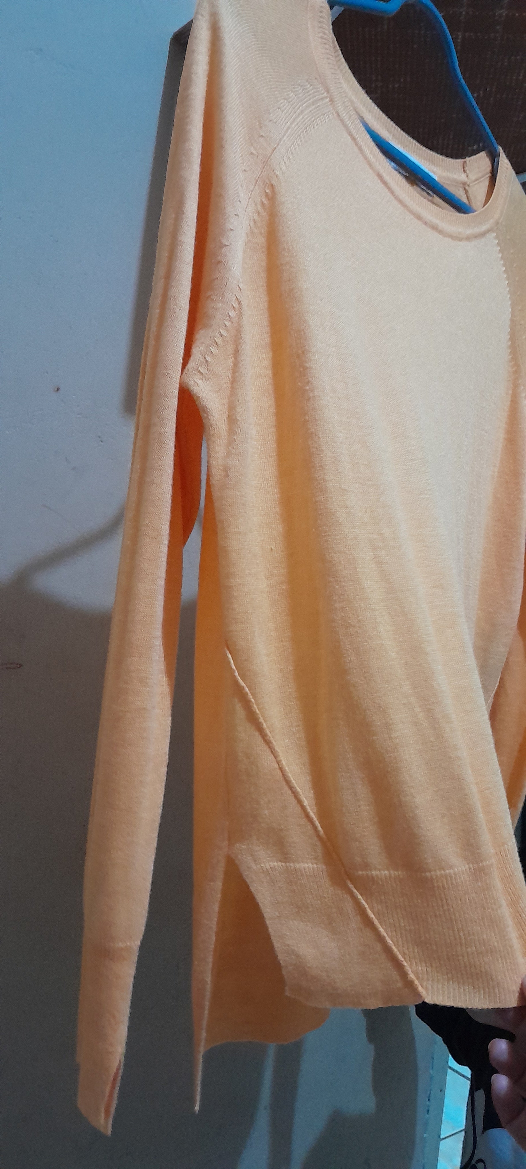 Blusa de Tricô Leve Zara Knit Amarelo Claro / Pastel - Tamanho S (P)