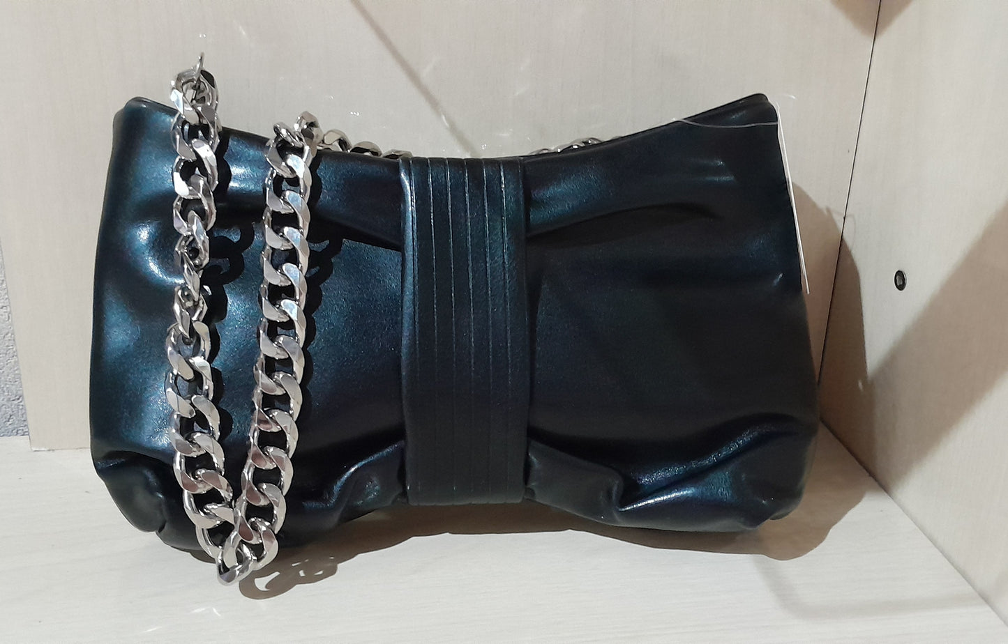 Bolsa Clutch Feminina Preta Com Duas Alças Removíveis