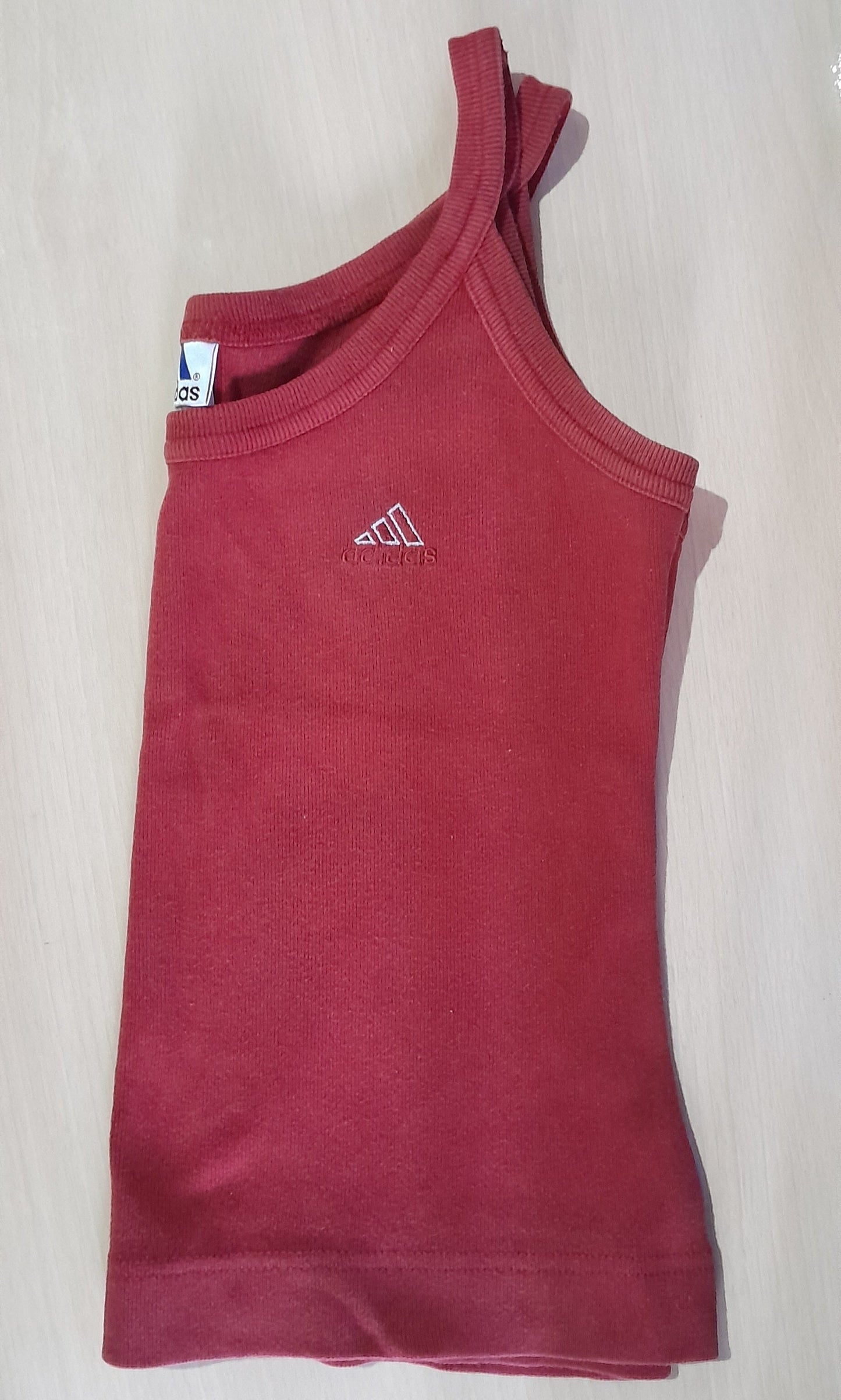 Regata Adidas Feminina Algodão Vermelho Vintage M
