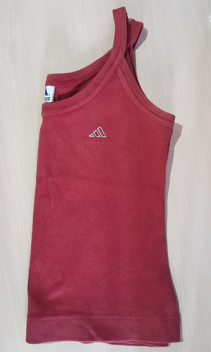 Regata Adidas Feminina Algodão Vermelho Vintage M