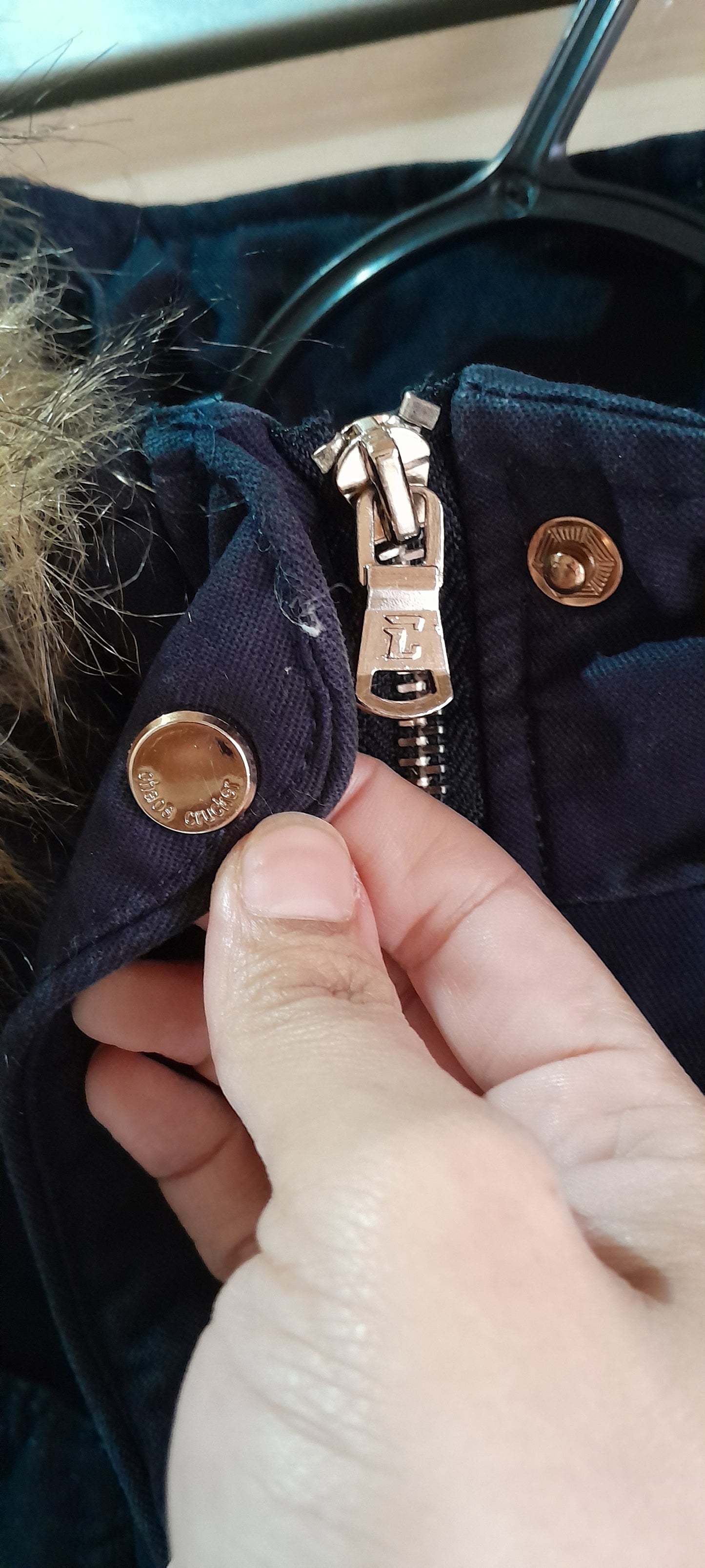 Jaqueta Parka Feminina Chaos Crucker Azul Marinho - Tamanho M
