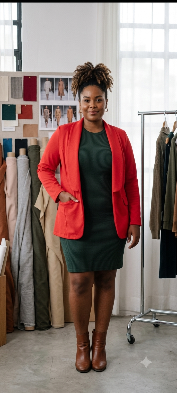 Blazer Vermelho Elegante - Tam G - Versátil e Leve!