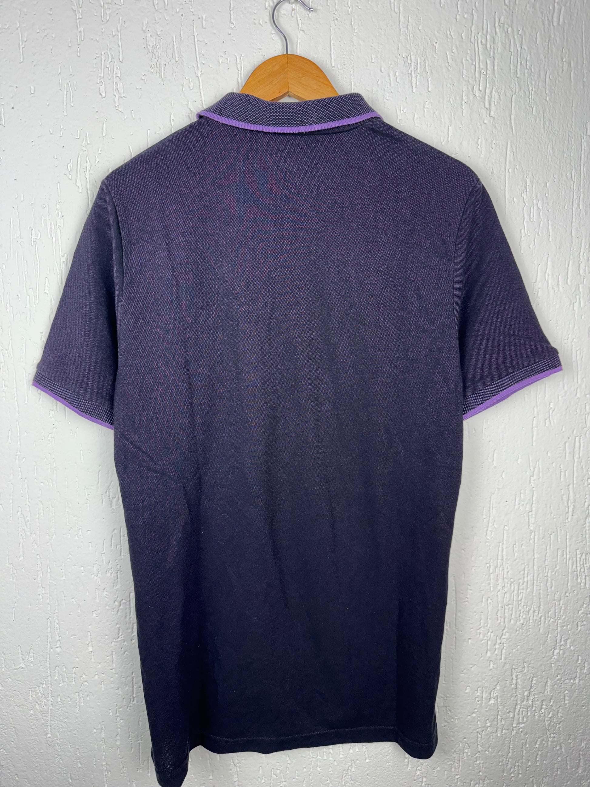 Camisa Polo Confidence Roxa Mesclada com Detalhes Lilás