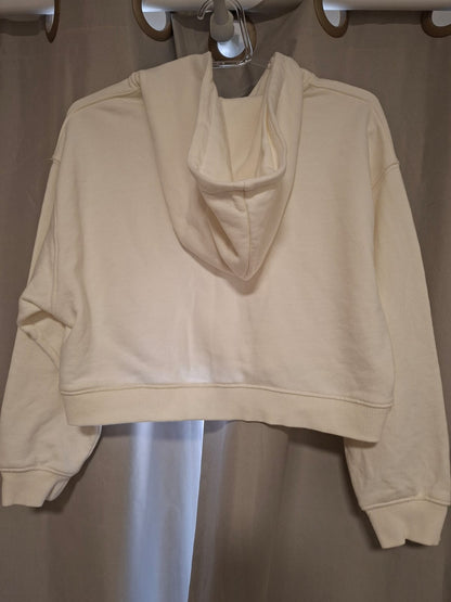 Moleton de zíper da Zara, estilo cropped, na cor off- white, tamanho M, lindíssimo!!!