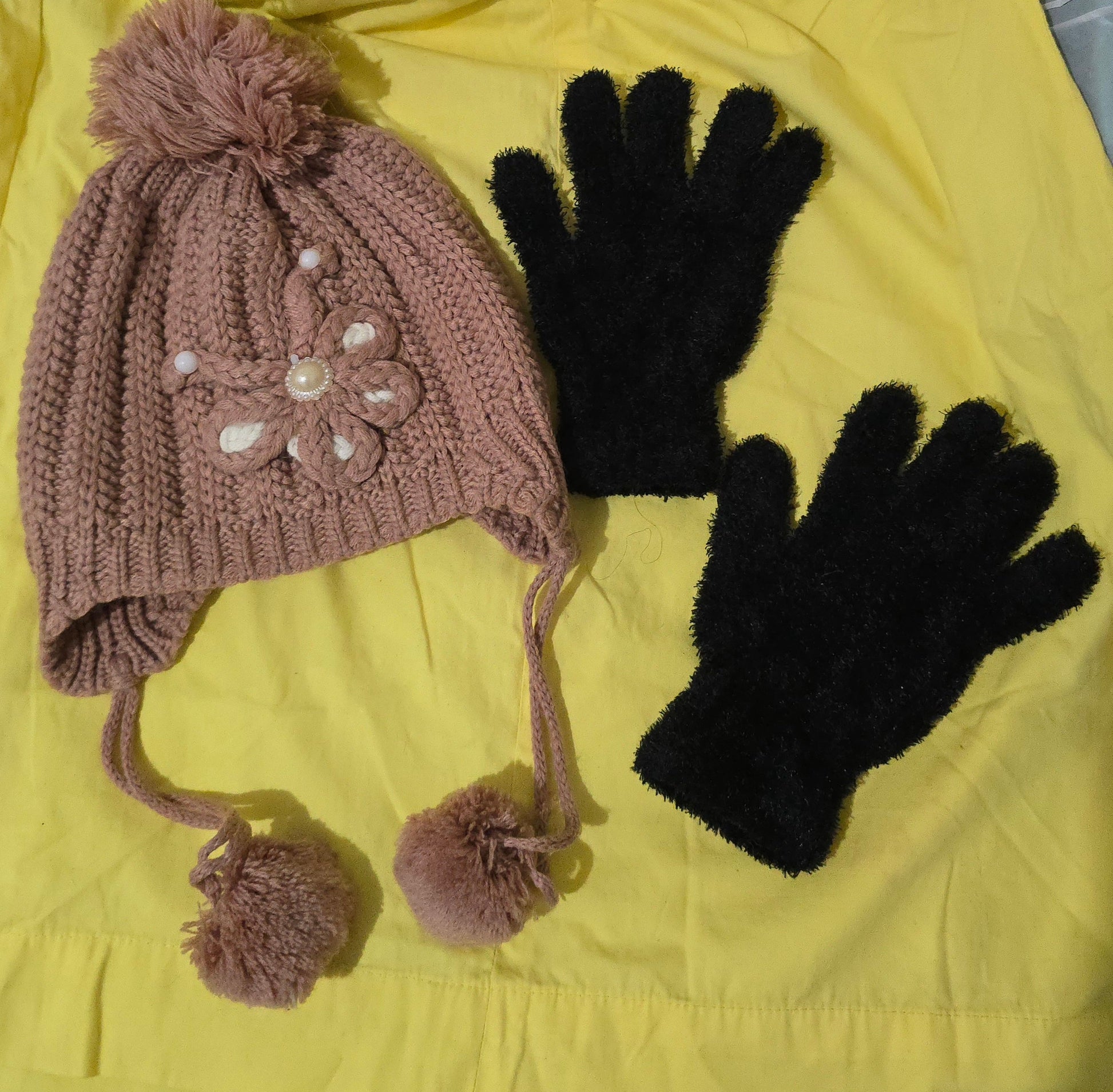 Kit de Inverno Touca + Luvas - P