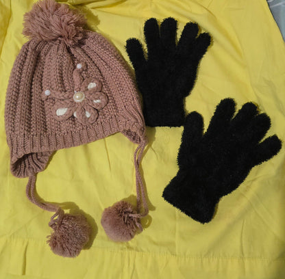 Kit de Inverno Touca + Luvas - P
