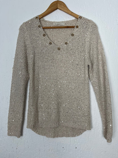 Blusa dourada tricot