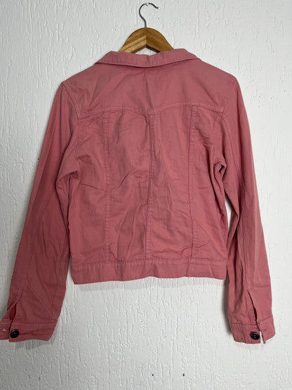 Jaqueta jeans rosa