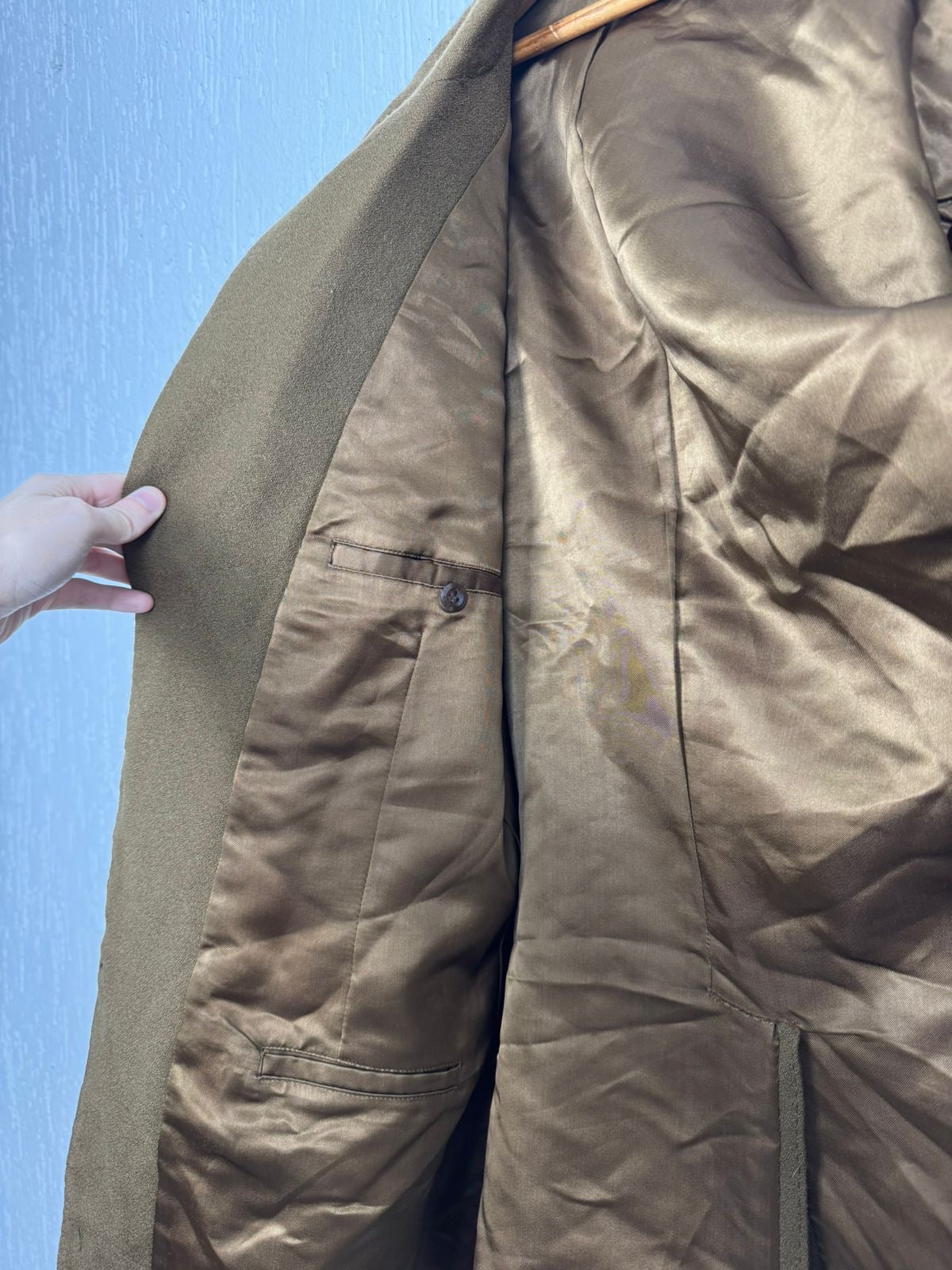 Blazer Executivo Marrom Oliva- tamanho GG