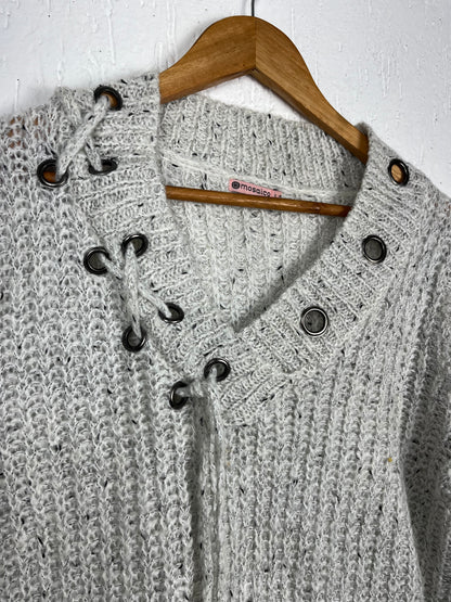 Blusa de Frio em Crochê Artesanal mescla – Quentinha e Elegante