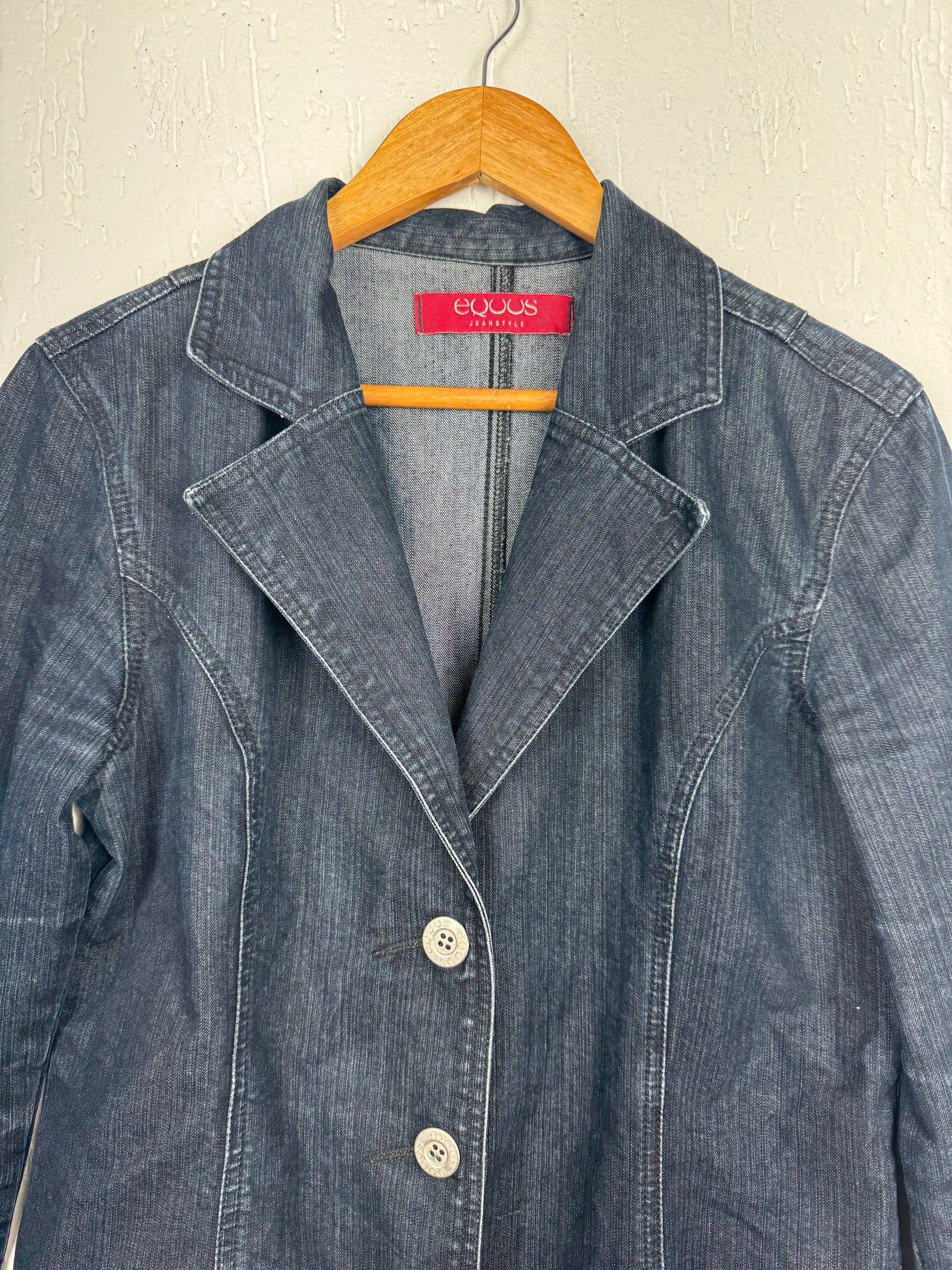 Trench Coat Jeans Feminino Alongado Equus