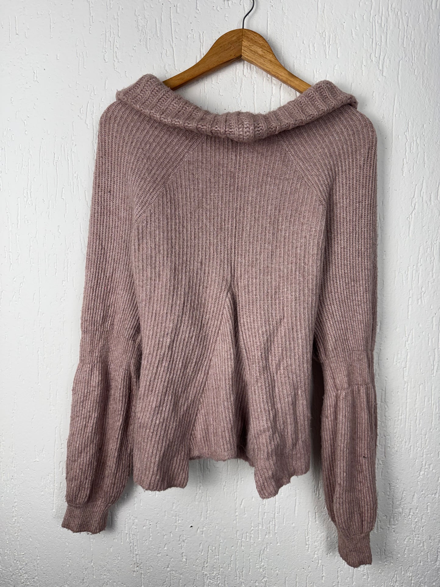 Cardigan Tricô Rosa Antigo Feminino com Amarração Lafort