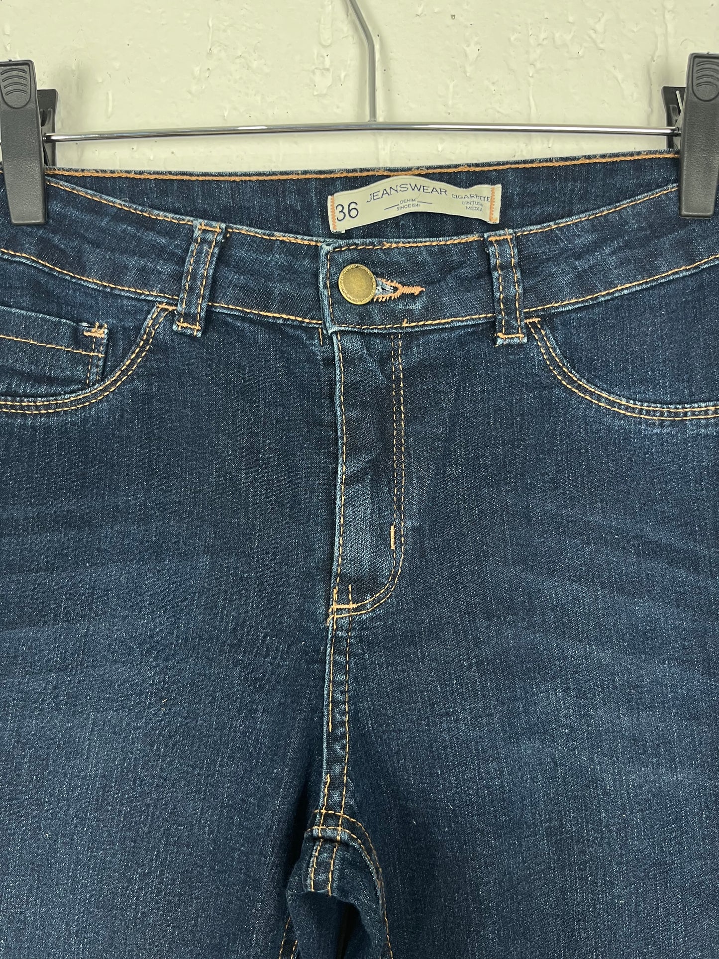 Calça Jeans Skinny com Elastano