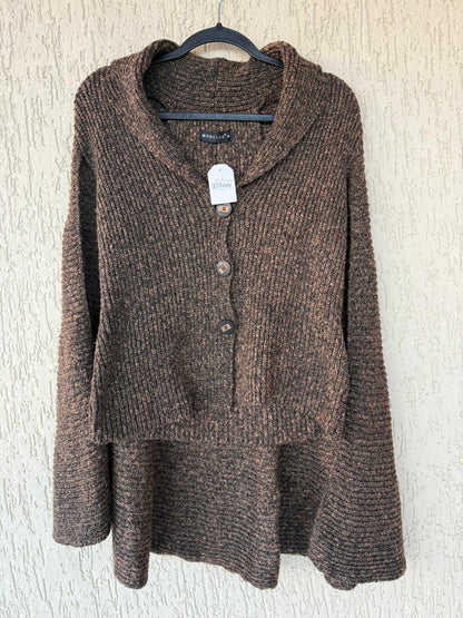 Blusa de Tricô com poncho