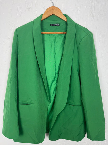 Blazer Alfaiataria Feminino Gola Xale Premium – Verde Bandeira Tamanho GG