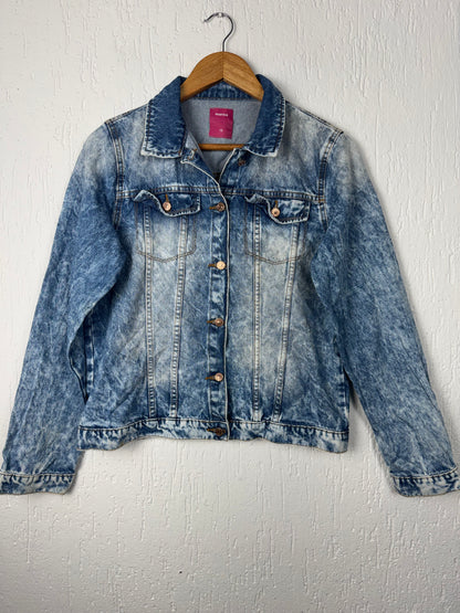 Jaqueta Jeans Acid Wash Marisa • Marmorizada
