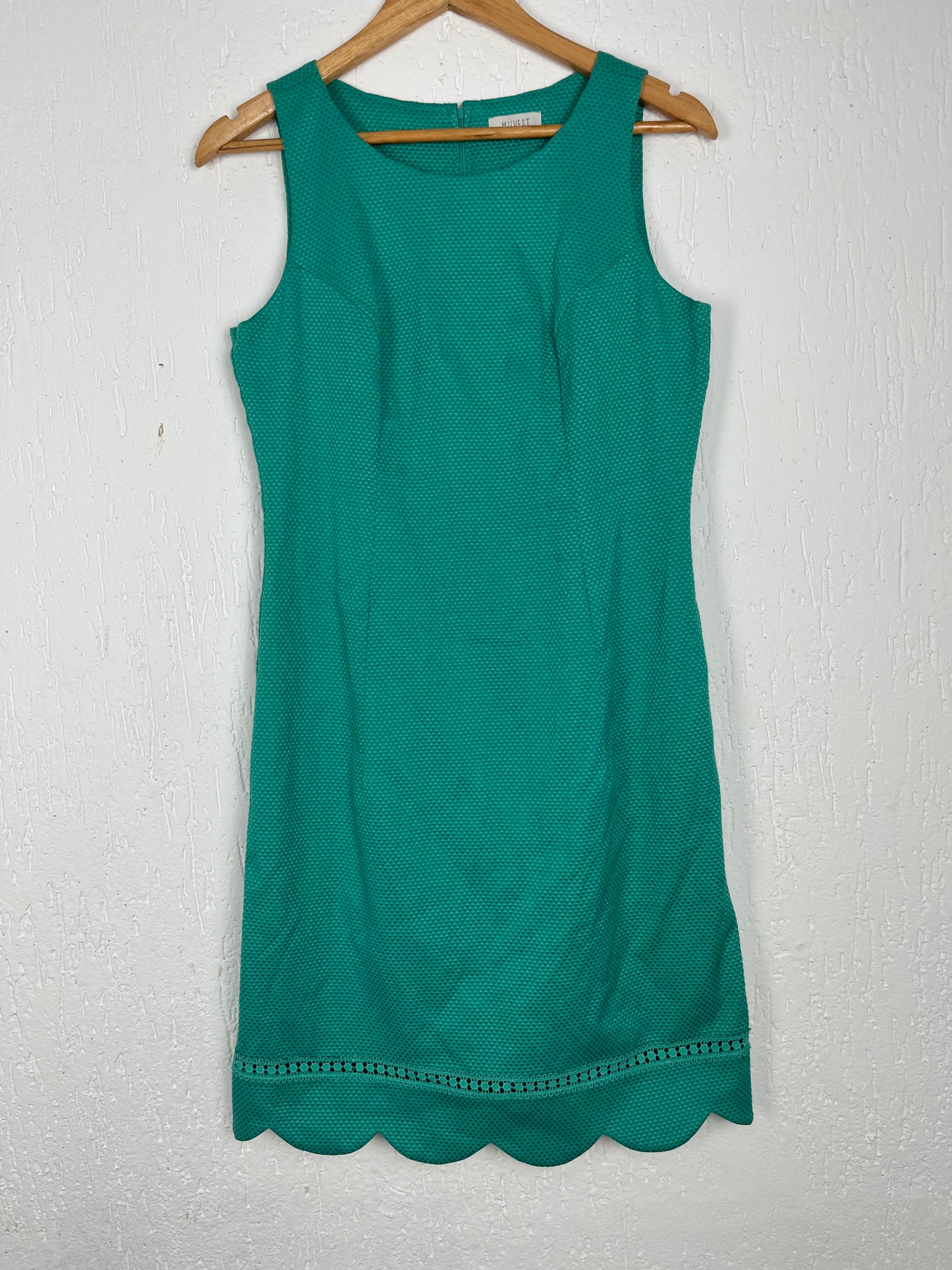 Vestido Tubinho Verde Texturizado - Marca Milvest