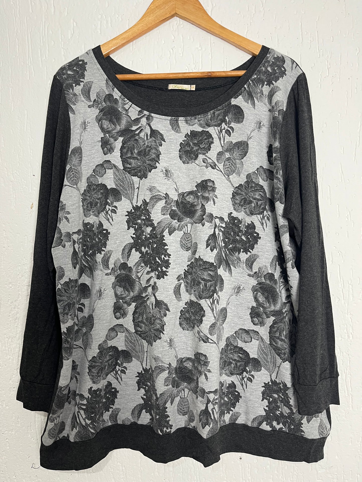 Blusa Manga Longa Estampada - Floral