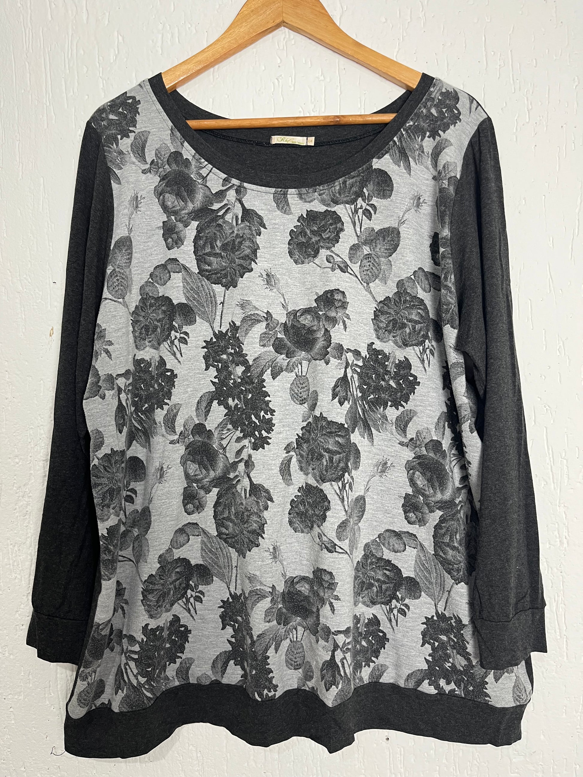 Blusa Manga Longa Estampada - Floral