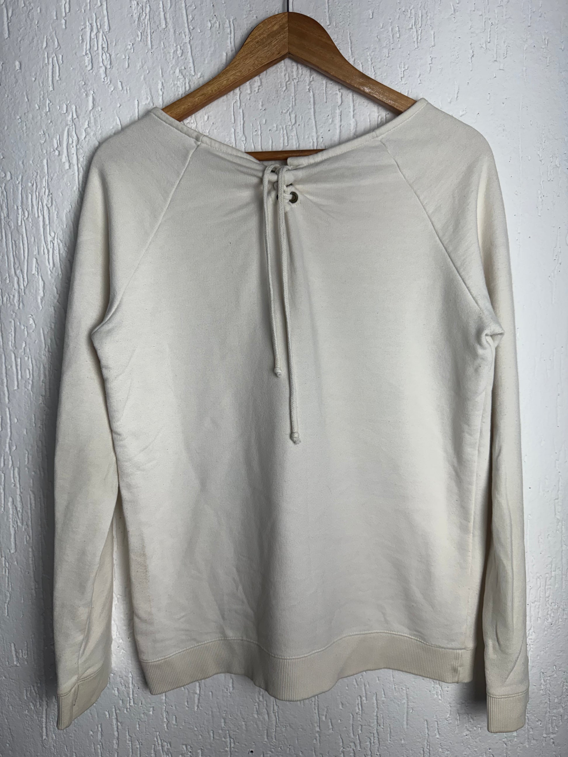 Moletom Off-White com Bordado Manuscrito Polo Wear Feminino