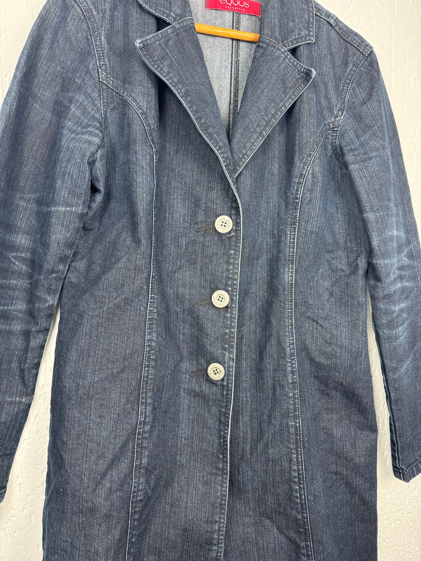 Trench Coat Jeans Feminino Alongado Equus
