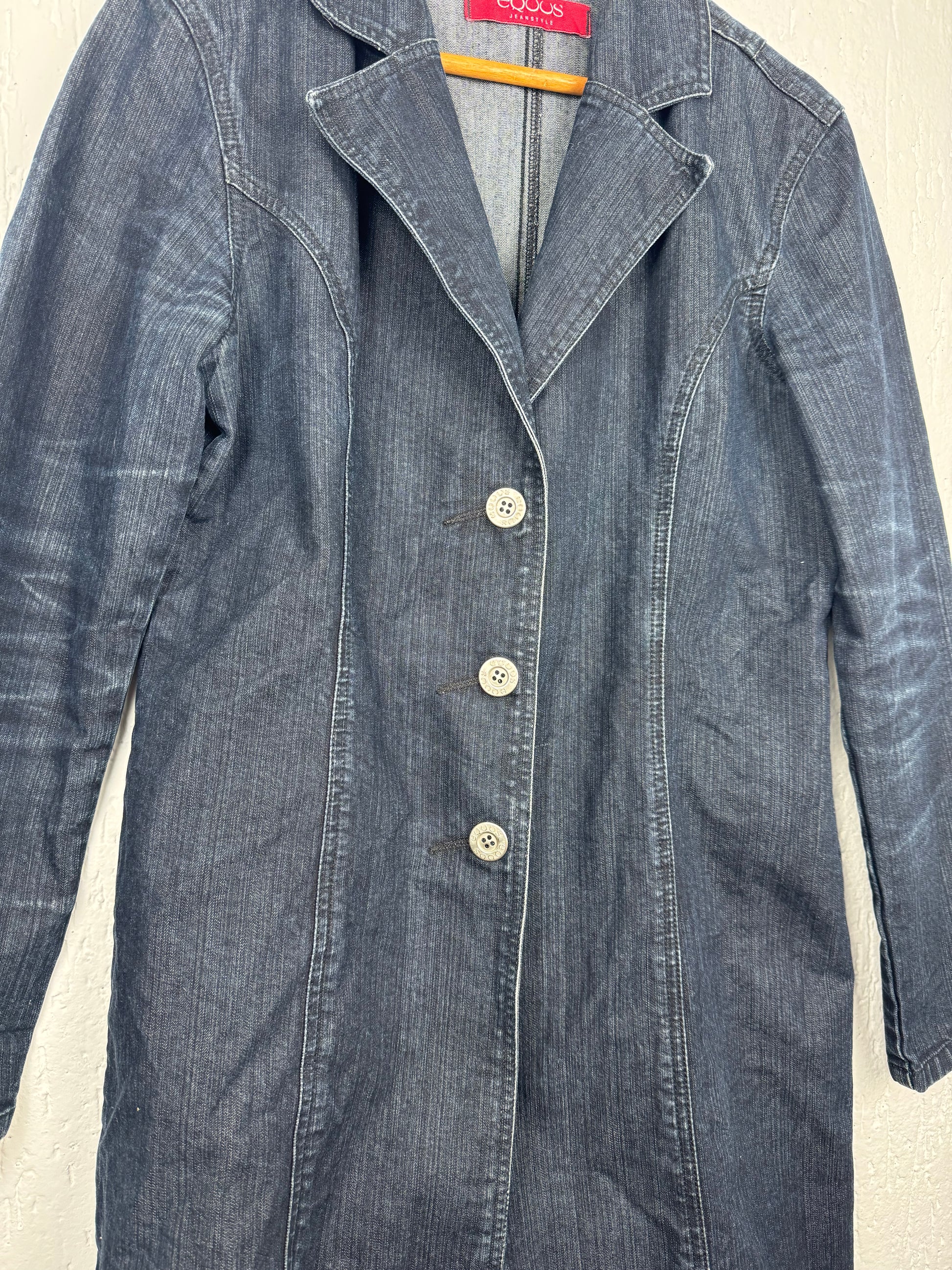 Trench Coat Jeans Feminino Alongado Equus