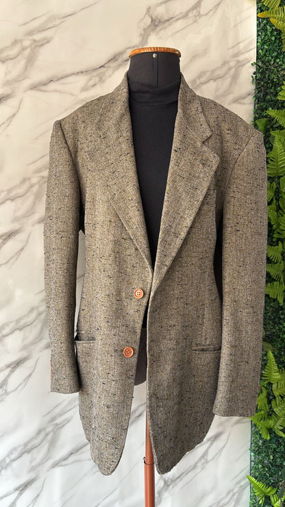 Casaco/blazer alongado forrado lanzinha