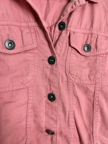Jaqueta jeans rosa