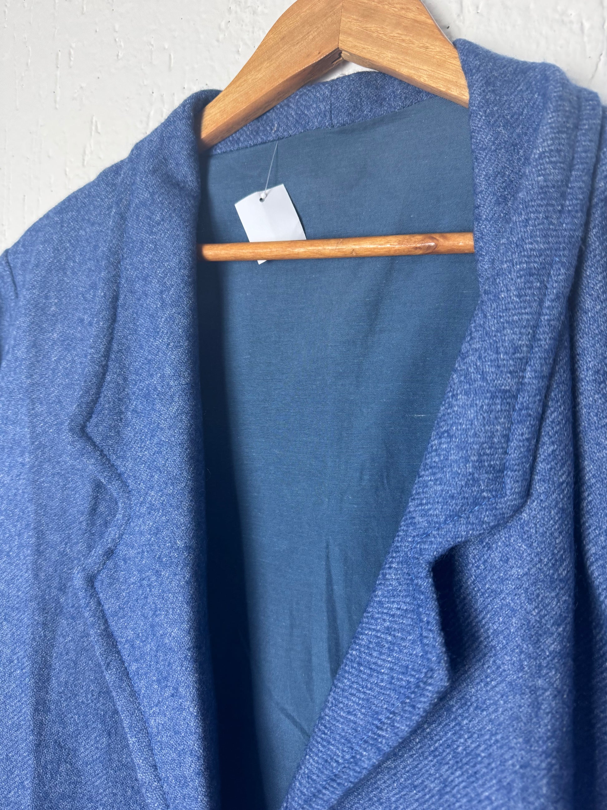 Casaco Blazer Oversized Azul Mescla