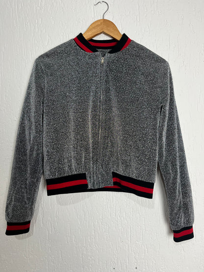Jaqueta Bomber de brilho