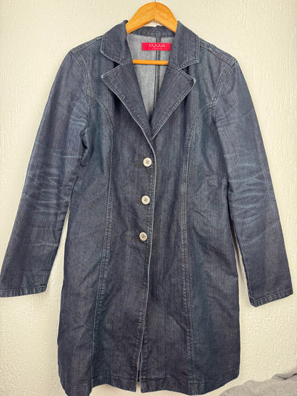 Trench Coat Jeans Feminino Alongado Equus