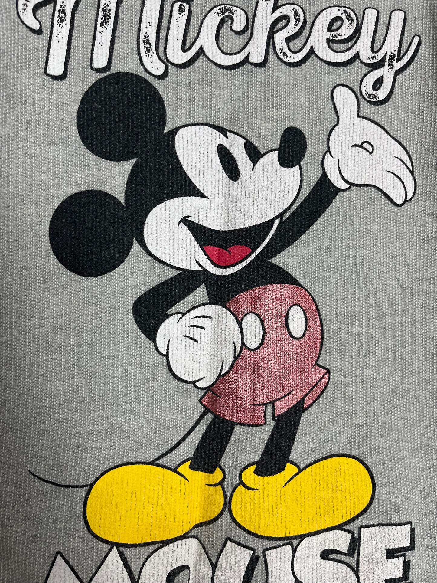 Blusa Manga Longa Mickey Mouse - Cinza Mescla