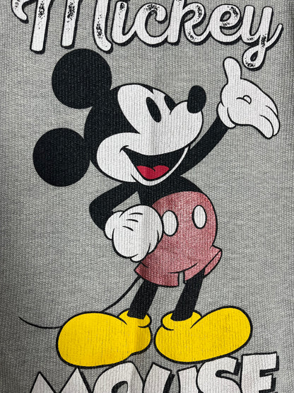Blusa Manga Longa Mickey Mouse - Cinza Mescla