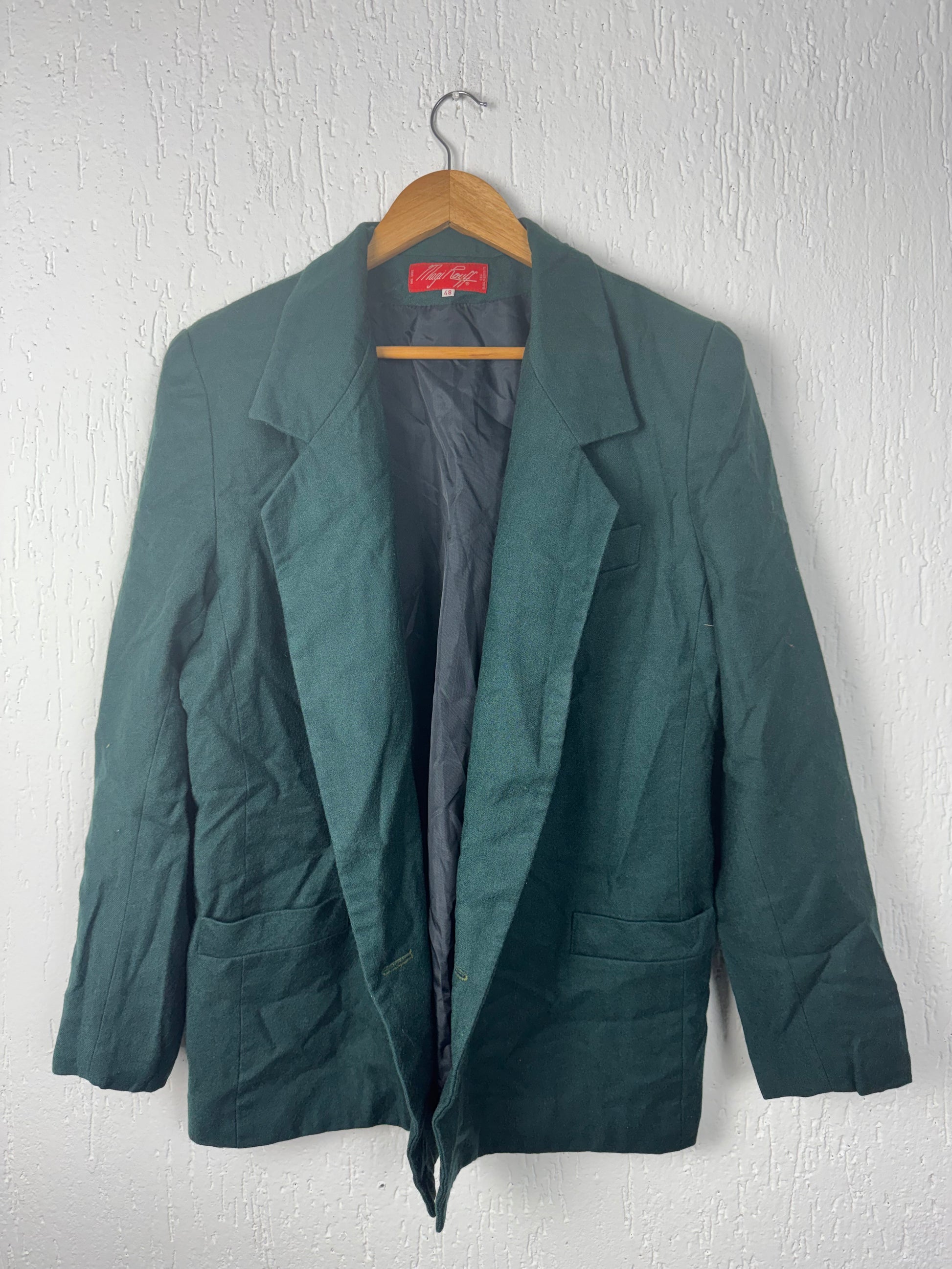 Blazer Vintage Verde Musgo Magi Royll • Lã
