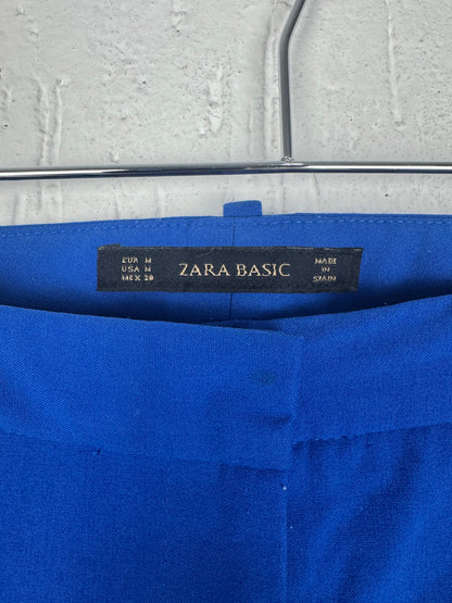 Calça Alfaiataria Zara Azul Royal Cigarrete