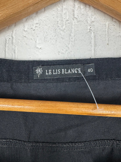 Vestido Le Lis Blanc Veludo Cotelê Preto Lace-Up