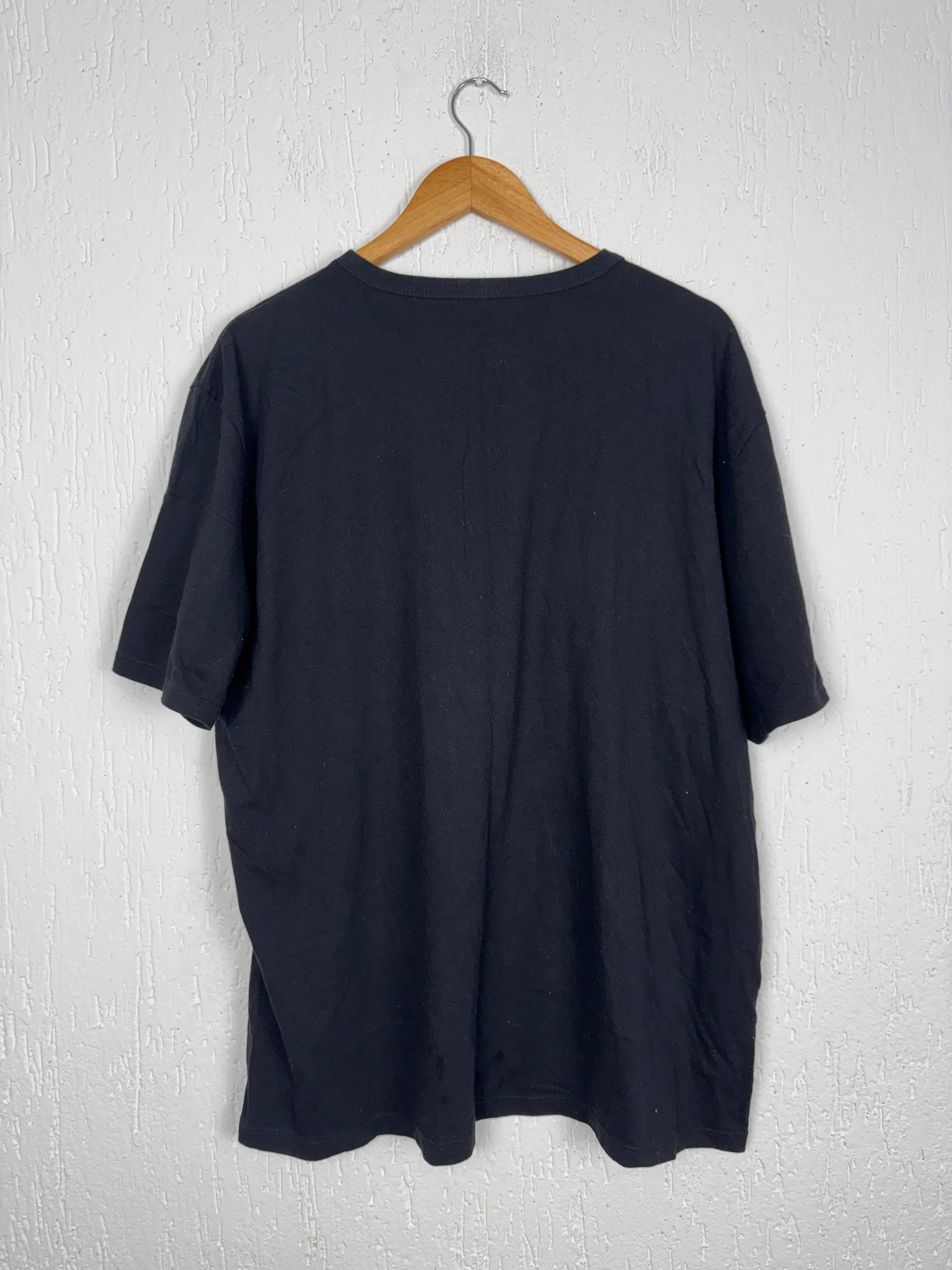 Camiseta Preta Estampa Moto Blueprint Hering XXG